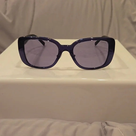 Coach Blue Transparent Sunglasses brand new in case