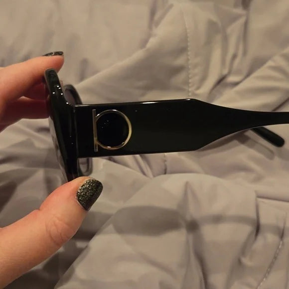 Ferragamo Oversized Gray Gradient Sunglasses brand new in box