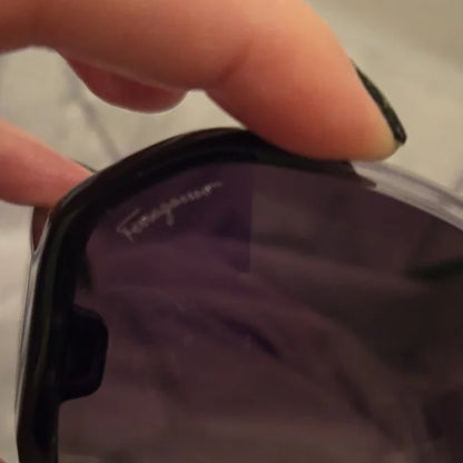 Ferragamo Oversized Gray Gradient Sunglasses brand new in box