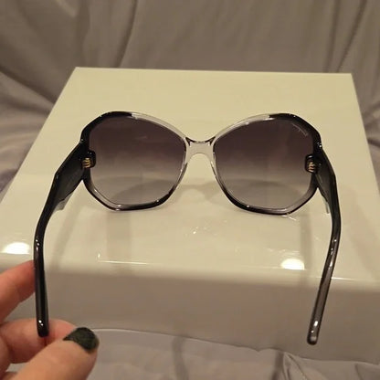 Ferragamo Oversized Gray Gradient Sunglasses brand new in box