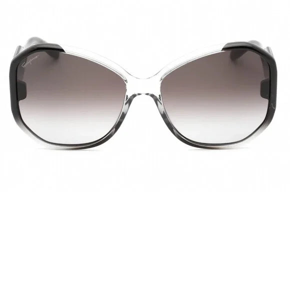 Ferragamo Oversized Gray Gradient Sunglasses brand new in box