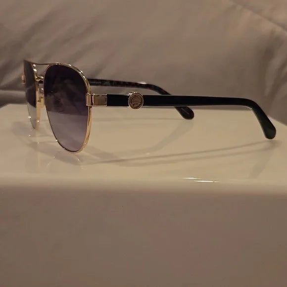 Kate Spade Raglan Aviator Gold Frame Sunglasses Brand New with Case