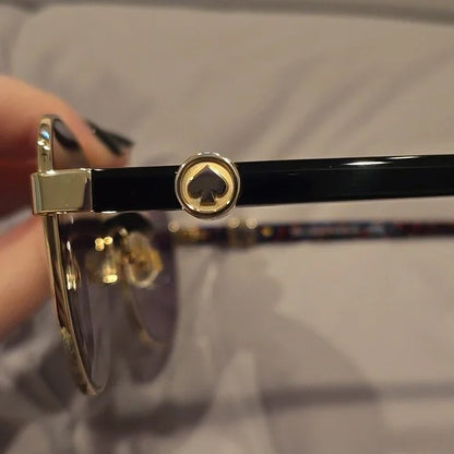 Kate Spade Raglan Aviator Gold Frame Sunglasses Brand New with Case