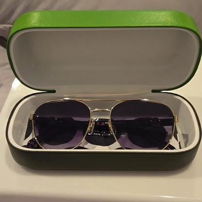 Kate Spade Raglan Aviator Gold Frame Sunglasses Brand New with Case