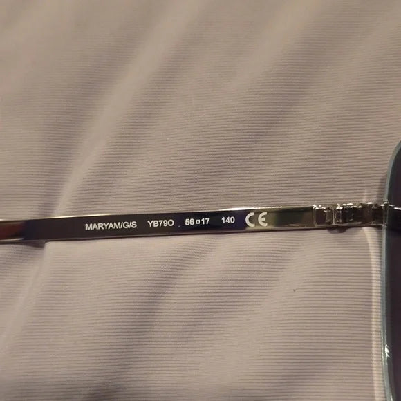 Kate Spade Sunglasses Maryam gray metal and plastic frame brand new in case