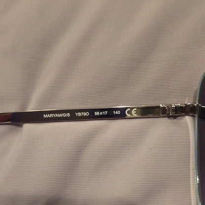 Kate Spade Sunglasses Maryam gray metal and plastic frame brand new in case