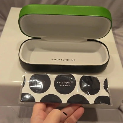 Kate Spade Sunglasses Maryam gray metal and plastic frame brand new in case