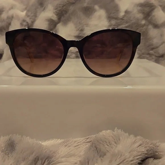 Kate Spade Havana and Gold Cat Eye Sunglasses Nathalie Brand New In Case