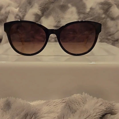 Kate Spade Havana and Gold Cat Eye Sunglasses Nathalie Brand New In Case