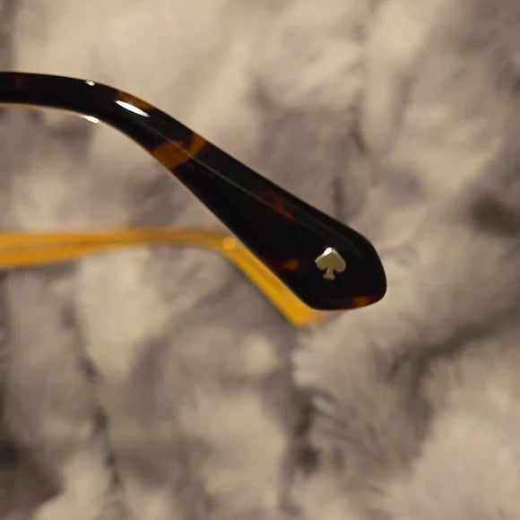 Kate Spade Havana and Gold Cat Eye Sunglasses Nathalie Brand New In Case