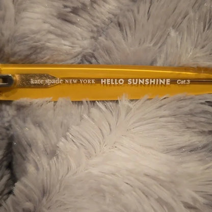 Kate Spade Havana and Gold Cat Eye Sunglasses Nathalie Brand New In Case
