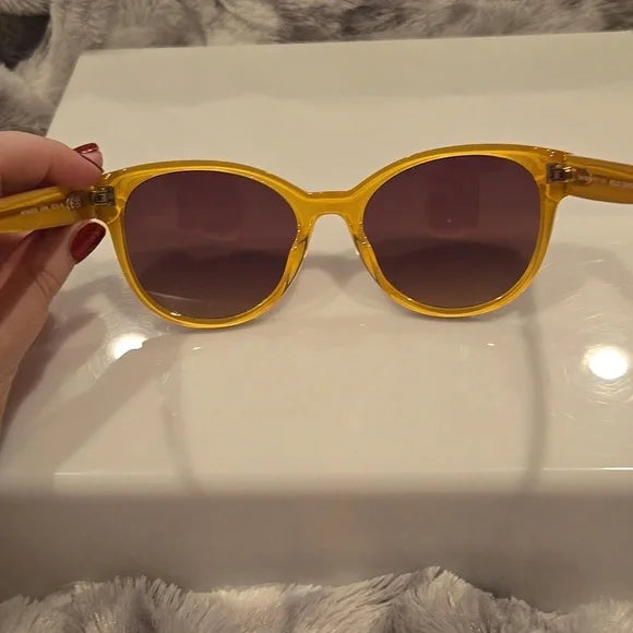 Kate Spade Havana and Gold Cat Eye Sunglasses Nathalie Brand New In Case