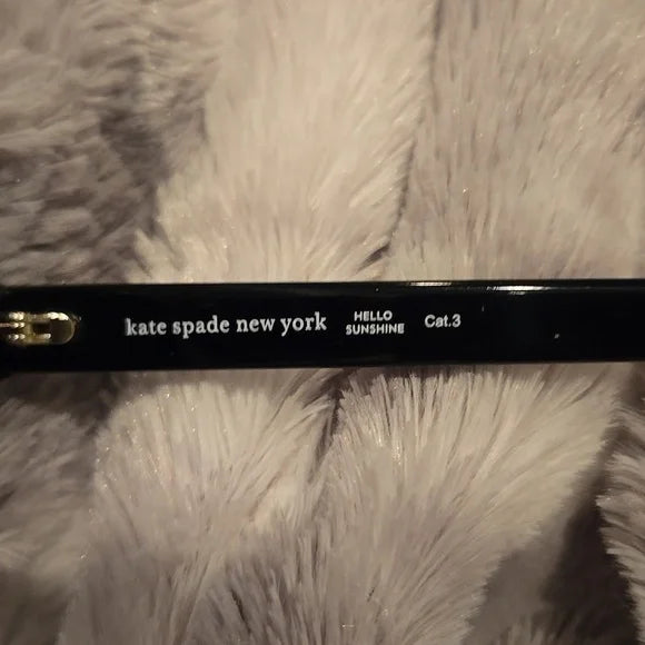Kate Spade Black Sandi Sunglasses Brand New In Case