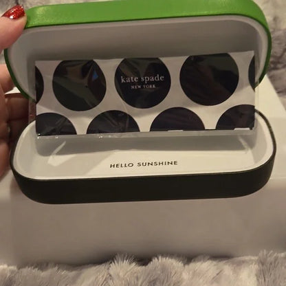 Kate Spade Black Sandi Sunglasses Brand New In Case