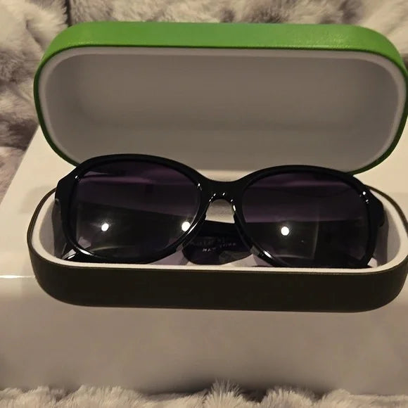 Kate Spade Black Sandi Sunglasses Brand New In Case