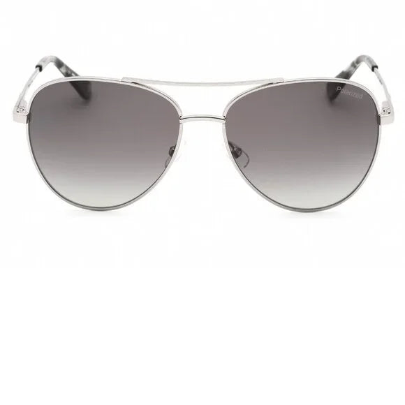 Banana Republic Silver Aviator Sunglasses Brand New In Case
