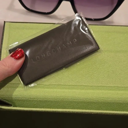 Longchamp Paris Black Sunglasses Brand New in Case