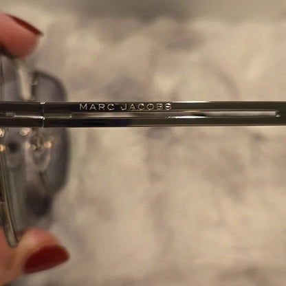 Marc Jacobs Black and Silver Sunglasses Brand New in Case