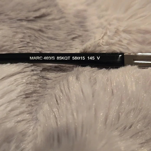 Marc Jacobs Black and Silver Sunglasses Brand New in Case