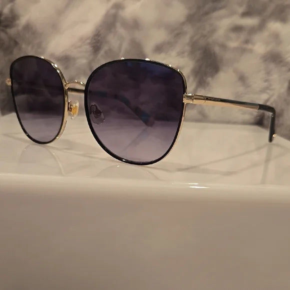 Kate Spade Maryam Gold and Black Oversized Sunglasses Brand New in Case