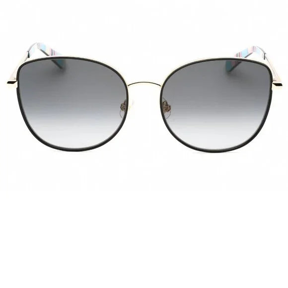Kate Spade Maryam Gold and Black Oversized Sunglasses Brand New in Case