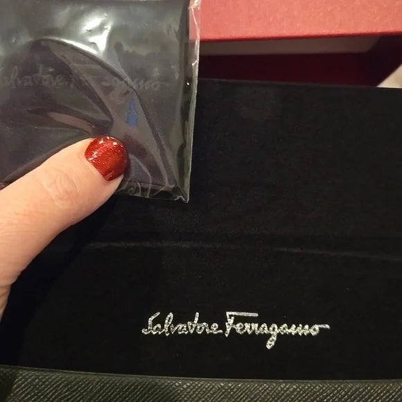 Salvatore Ferragamo Gold Aviator Sunglasses Brand New in Box