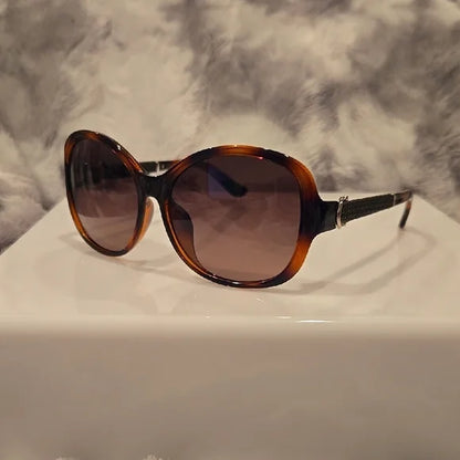 Salvatore Ferragamo Tortoise Shell Brown Gradient Sunglasses Brand New in Case