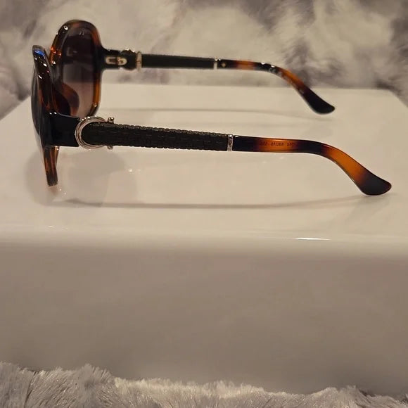 Salvatore Ferragamo Tortoise Shell Brown Gradient Sunglasses Brand New in Case