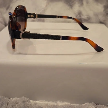 Salvatore Ferragamo Tortoise Shell Brown Gradient Sunglasses Brand New in Case