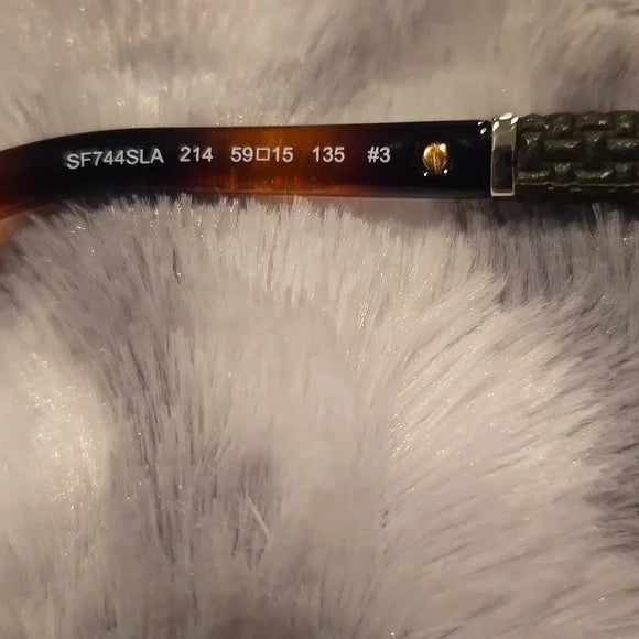 Salvatore Ferragamo Tortoise Shell Brown Gradient Sunglasses Brand New in Case