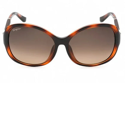 Salvatore Ferragamo Tortoise Shell Brown Gradient Sunglasses Brand New in Case