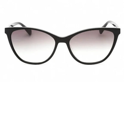 Longchamp Paris Black and Gold Cat Eye Sunglasses Brand New In Case
