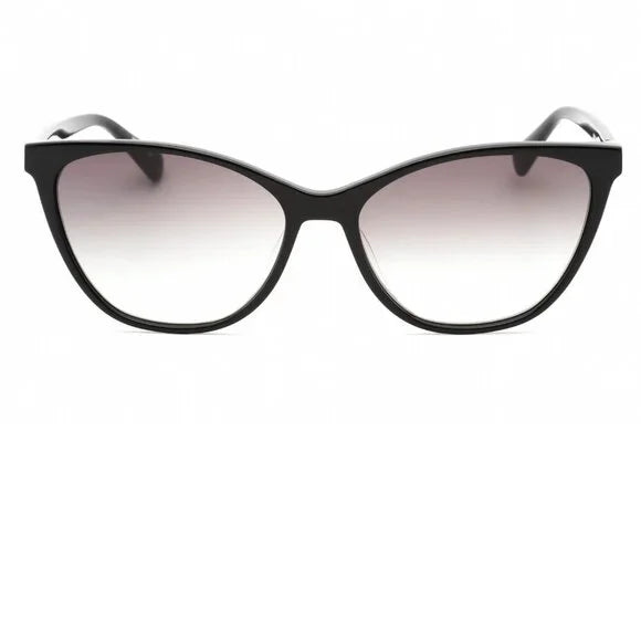 Longchamp Paris Black and Gold Cat Eye Sunglasses Brand New In Case