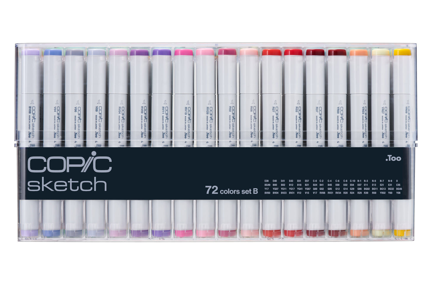 Copic Sketch Markers: 72 Color Set B