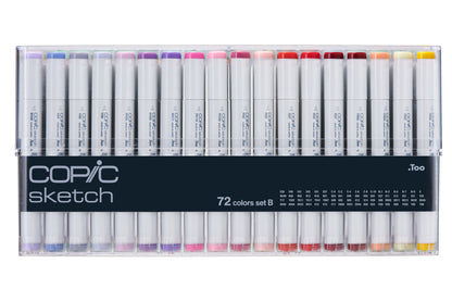 Copic Sketch Markers: 72 Color Set B