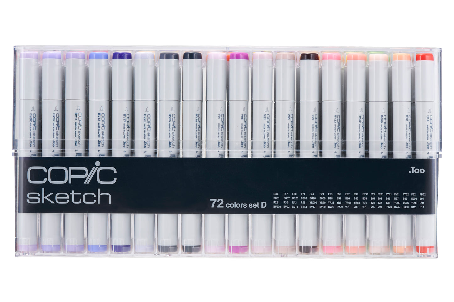 Copic Sketch Markers: 72 Color Set D
