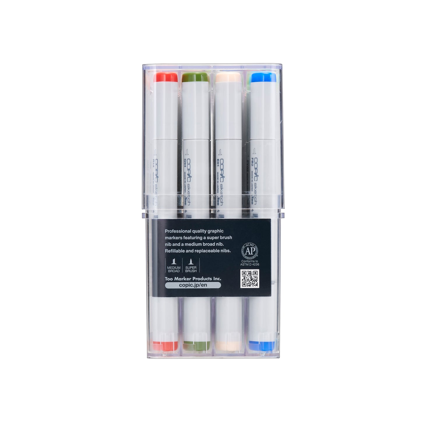 Copic Sketch Markers: 72 Color Set D