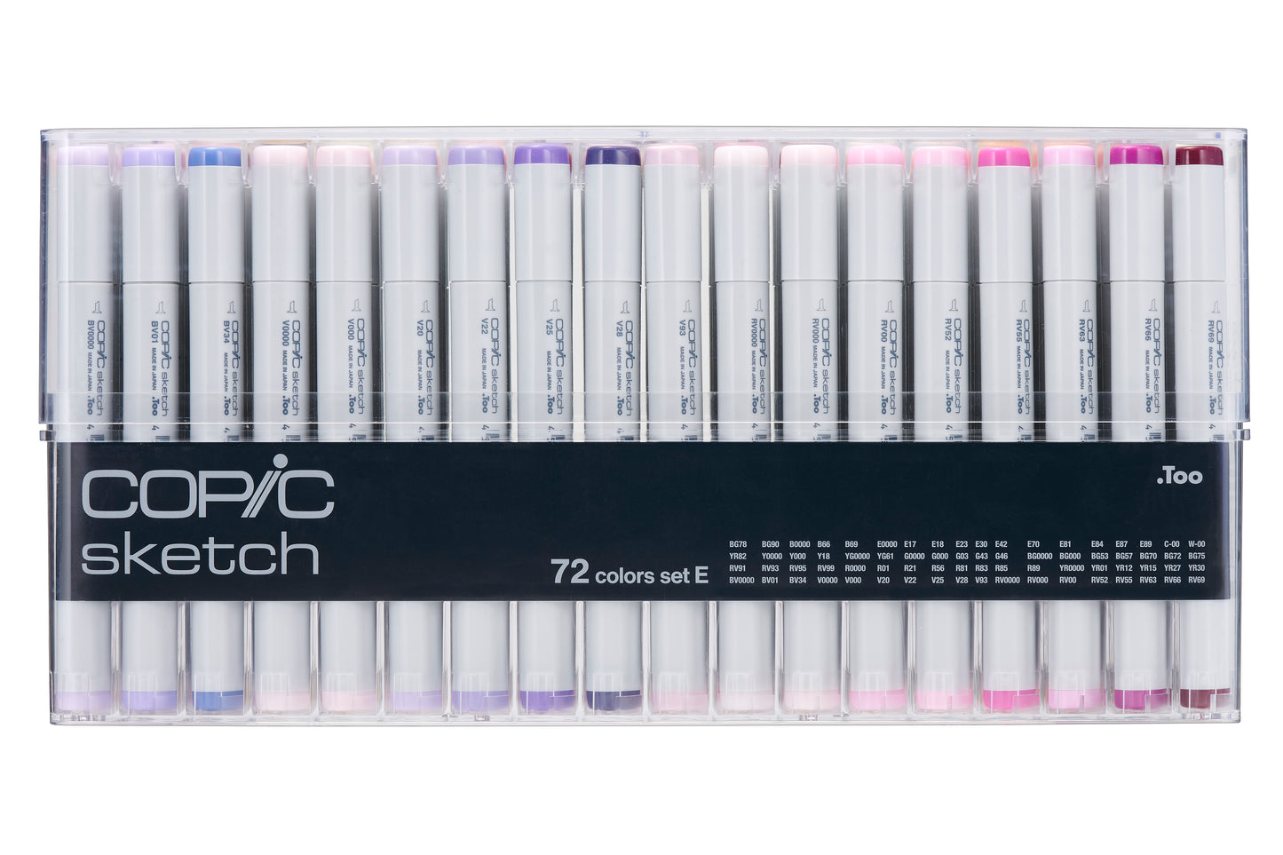 Copic Sketch Markers: 72 Color Set E