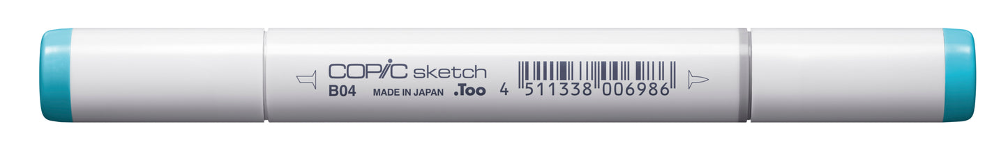 Copic Sketch B04 Tahitian Blue Marker <inline style="float: right; margin-right: 10px; background-color: rgb(111, 206, 226);">&nbsp;&nbsp;&nbsp;&nbsp;&nbsp;&nbsp; </inline>