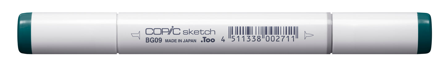 Copic Sketch BG09 Blue Green Marker <inline style="float: right; margin-right: 10px; background-color: rgb(20, 174, 198);">&nbsp;&nbsp;&nbsp;&nbsp;&nbsp;&nbsp; </inline>