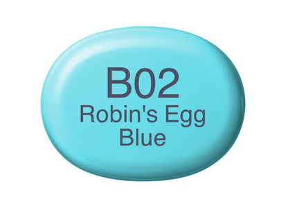 Copic Sketch B02 Robin's Egg Blue Marker <inline style="float: right; margin-right: 10px; background-color: rgb(179, 225, 238);">&nbsp;&nbsp;&nbsp;&nbsp;&nbsp;&nbsp; </inline>