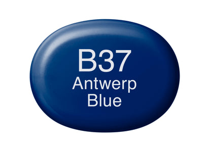 Copic Sketch B37 Antwerp Blue Marker <inline style="float: right; margin-right: 10px; background-color: rgb(21, 113, 164);">&nbsp;&nbsp;&nbsp;&nbsp;&nbsp;&nbsp; </inline>