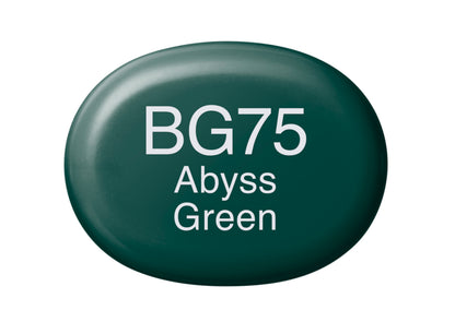 Copic Sketch BG75 Abyss Green Marker <inline style="float: right; margin-right: 10px; background-color: rgb(90, 146, 145);">&nbsp;&nbsp;&nbsp;&nbsp;&nbsp;&nbsp; </inline>