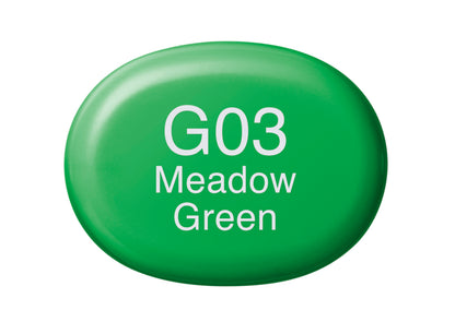 Copic Sketch G03 Meadow Green Marker <inline style="float: right; margin-right: 10px; background-color: rgb(147, 205, 181);">&nbsp;&nbsp;&nbsp;&nbsp;&nbsp;&nbsp; </inline>