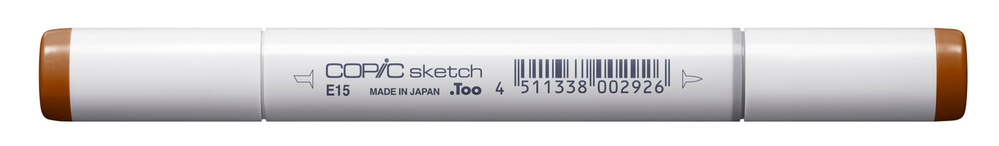 Copic Sketch E15 Dark Suntan Marker <inline style="float: right; margin-right: 10px; background-color: rgb(240, 181, 134);">&nbsp;&nbsp;&nbsp;&nbsp;&nbsp;&nbsp; </inline>