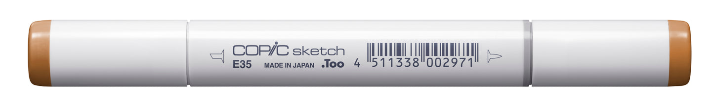 Copic Sketch E35 Chamois Marker <inline style="float: right; margin-right: 10px; background-color: rgb(228, 195, 162);">&nbsp;&nbsp;&nbsp;&nbsp;&nbsp;&nbsp; </inline>