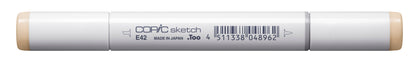 Copic Sketch E42 Sand White Marker <inline style="float: right; margin-right: 10px; background-color: rgb(242, 207, 175);">&nbsp;&nbsp;&nbsp;&nbsp;&nbsp;&nbsp; </inline>