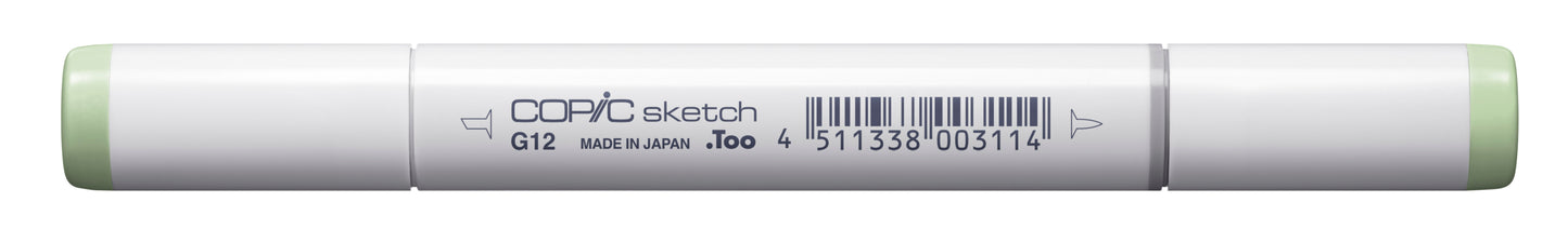 Copic Sketch G12 Sea Green Marker <inline style="float: right; margin-right: 10px; background-color: rgb(206, 228, 189);">&nbsp;&nbsp;&nbsp;&nbsp;&nbsp;&nbsp; </inline>