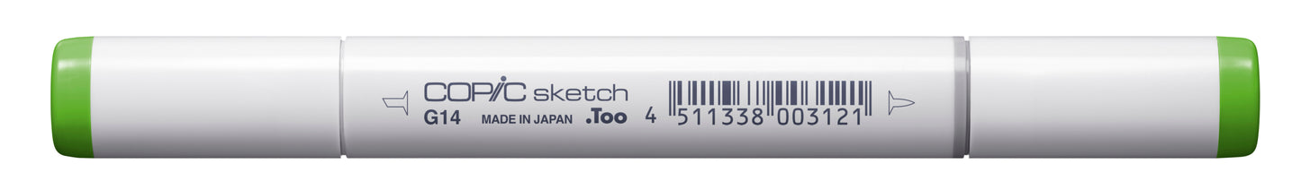 Copic Sketch G14 Apple Green Marker <inline style="float: right; margin-right: 10px; background-color: rgb(151, 207, 144);">&nbsp;&nbsp;&nbsp;&nbsp;&nbsp;&nbsp; </inline>