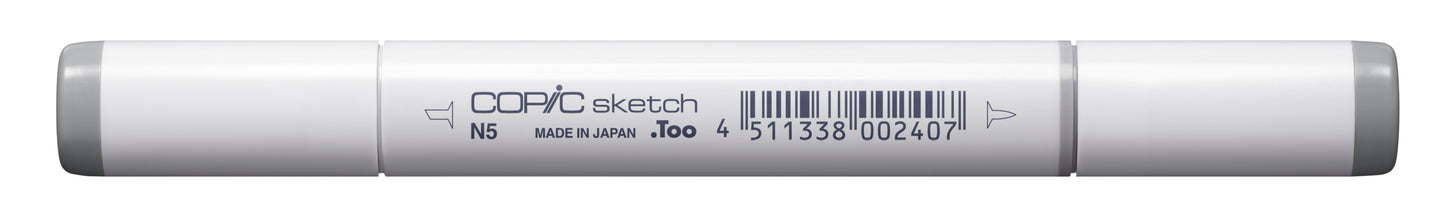 Copic Sketch N5 Neutral Gray No. 5 Marker <inline style="float: right; margin-right: 10px; background-color: rgb(165, 169, 172);">&nbsp;&nbsp;&nbsp;&nbsp;&nbsp;&nbsp; </inline>
